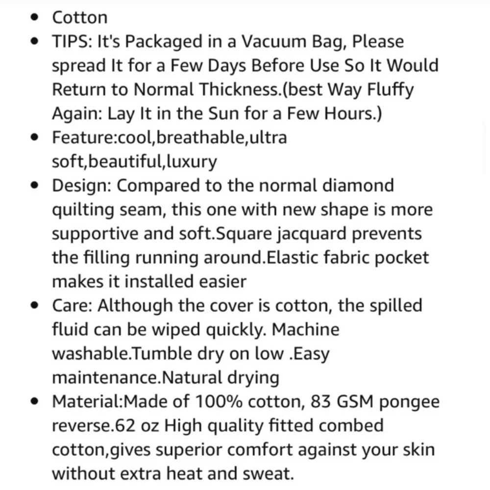 Cal King Mattress Pad Cover Cooling- Topper
